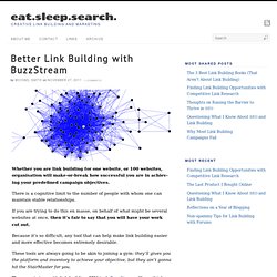 Better Link Building with BuzzStream