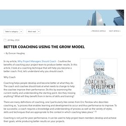 Better Coaching Using the GROW Model