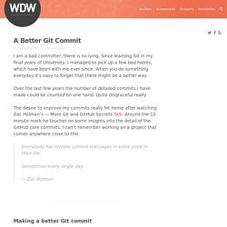 A Better Git Commit