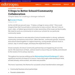 5 Steps to Better School/Community Collaboration