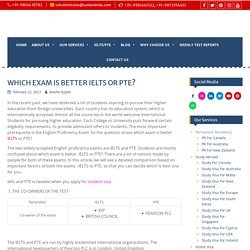 WHICH EXAM IS BETTER IELTS OR PTE? Contact sunlandedu.com