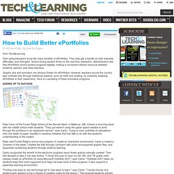 How to Build Better ePortfolios