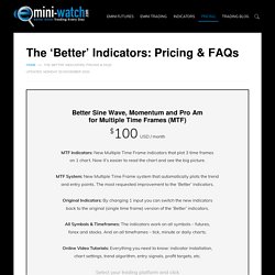 'Better' Indicators Pricing & FAQs