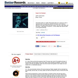 Better Records: John Coltrane - Blue Train