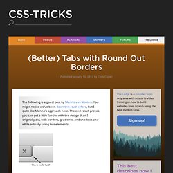 (Better) Tabs with Round Out Borders