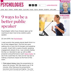 9 ways to be a better public speaker