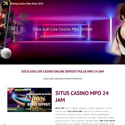 Betting Casino Mpo Pulsa 2021