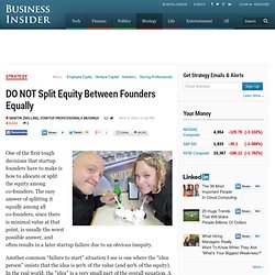 Split Equity Between Founders Equally