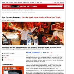 Caught Between History and Modernity: The Persian Paradox
