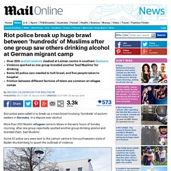 German riot police break up huge brawl between ‘hundreds’ of Muslims