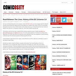 History of the DC Universe 3.0