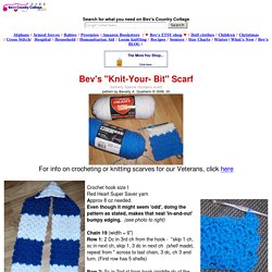 Bev's Knit-Your-Bit scarf