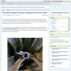 Purchase Designer Fashion Jewellery from Online Store