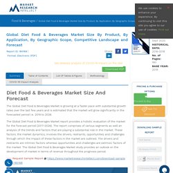 Diet Food & Beverages Market Size, Share, Outlook and Forecast