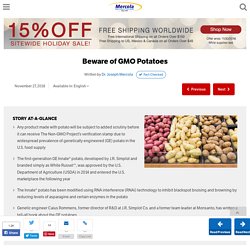 Beware of GMO Potatoes