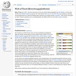 Web of Trust (Bewertungsplattform)