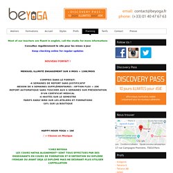 Beyoga, studio de yoga a Paris 14eme » Planning
