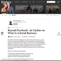 Beyond Facebook- An Update on What Is A Social Business