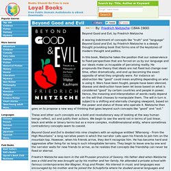 Beyond Good and Evil by Friedrich Nietzsche - Books Should Be Free