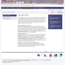 Beyond GDP - About Beyond GDP