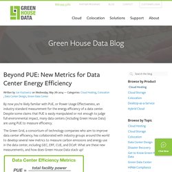 Metrics for Data Center Energy Efficiency