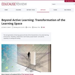 Beyond Active Learning: Transformation of the Learning Space