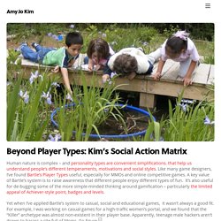 Beyond Player Types: Kim's Social Action Matrix - Amy Jo Kim