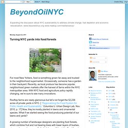 Turning NYC yards into food forests