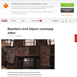 Bezetters UvA blijven voorlopig zitten