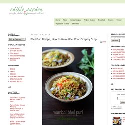 Bhel Puri Recipe, How to Make Bhel Poori Step by Step