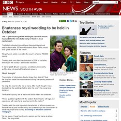 Bhutanese royal wedding to be held in October
