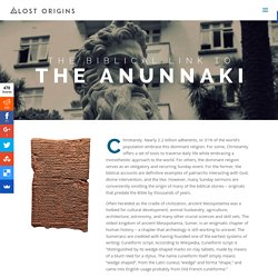 The Biblical Link to the Anunnaki