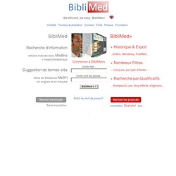 BibliMed - Interrogation de Medline en français