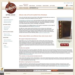 Biblio.com Book Affiliate Program - Used Books, New Books, Out-of-Print Books