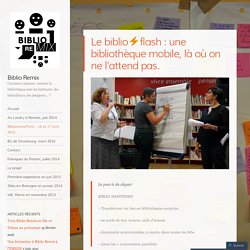 Le biblio⚡️flash : une bibliothèque mobile, là où on ne l’attend pas.