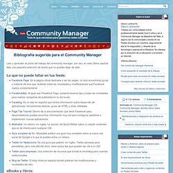 Bibliografía sugerida para el Community Manager