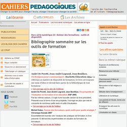 Bibliographie sur les outils de formation