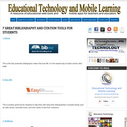 7 Great Bibliography and Citation Tools for Students
