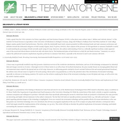 Terminator Gene - An Academic & Technological Inquiry - Germination Termination