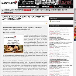 Biblioteca digital "La cosecha anticapitalista"