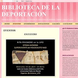 BIBLIOTECA DE LA DEPORTACIÓN: EVENTOS