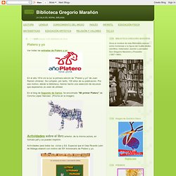 Biblioteca Gregorio Marañón: Platero y yo