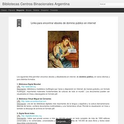 Links para encontrar ebooks de dominio público en internet