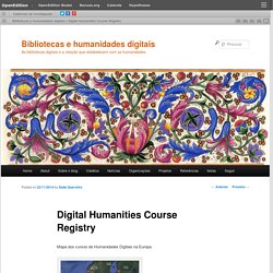 Digital Humanities Course Registry