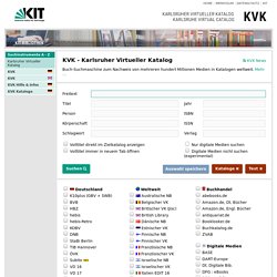 Karlsruher Virtueller Katalog KVK - Deutsch