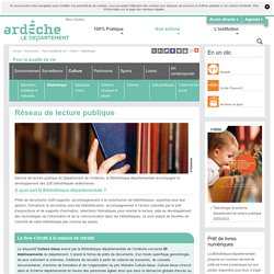 Bibliothèque - Département de l'Ardèche