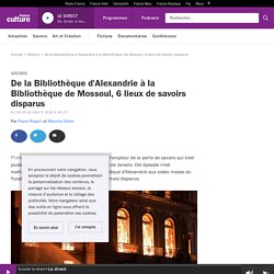 De la Bibliothèque d'Alexandrie à la Bibliothèque de Mossoul, 6 lieux de savoirs disparus