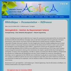 Documentation & Références ACSEIPICA