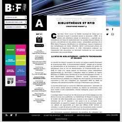 Bibliothèque et RFID (BBF)