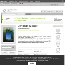Lecteurs en campagne - Éditions de la Bibliothèque publique d’information